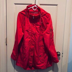 Coral All-Weather/Rain Hooded Jacket - Size XL